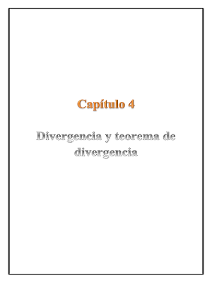 Capítulo 4 - Divergencia y teorema de divergencia